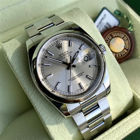 rolex 116200 silver